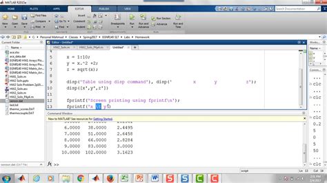 how to print in matlab and understanding the nuances of data formatting